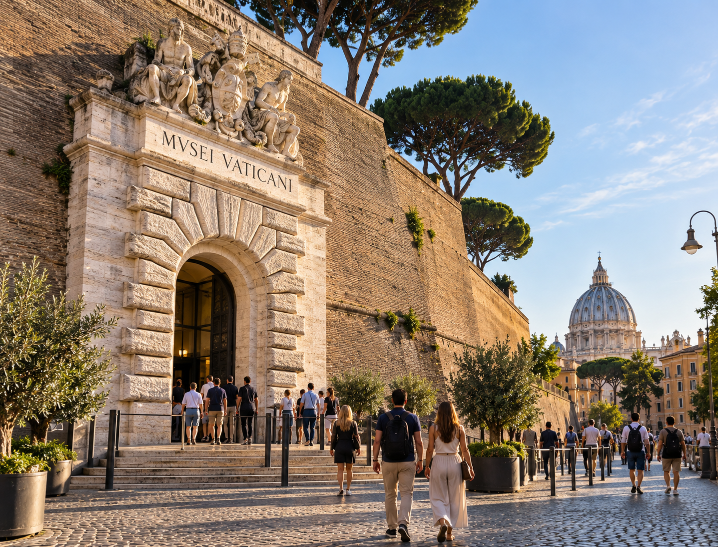 Entrada a los Museos Vaticanos en Roma